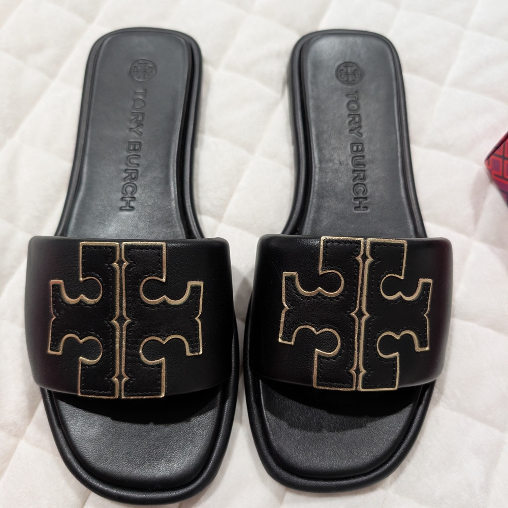 Tory Burch Black Slide Sandals
